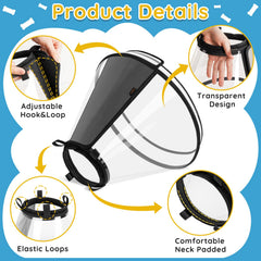 Didopet collar para perro con anillos elásticos en cuello, seguridad antiescape.