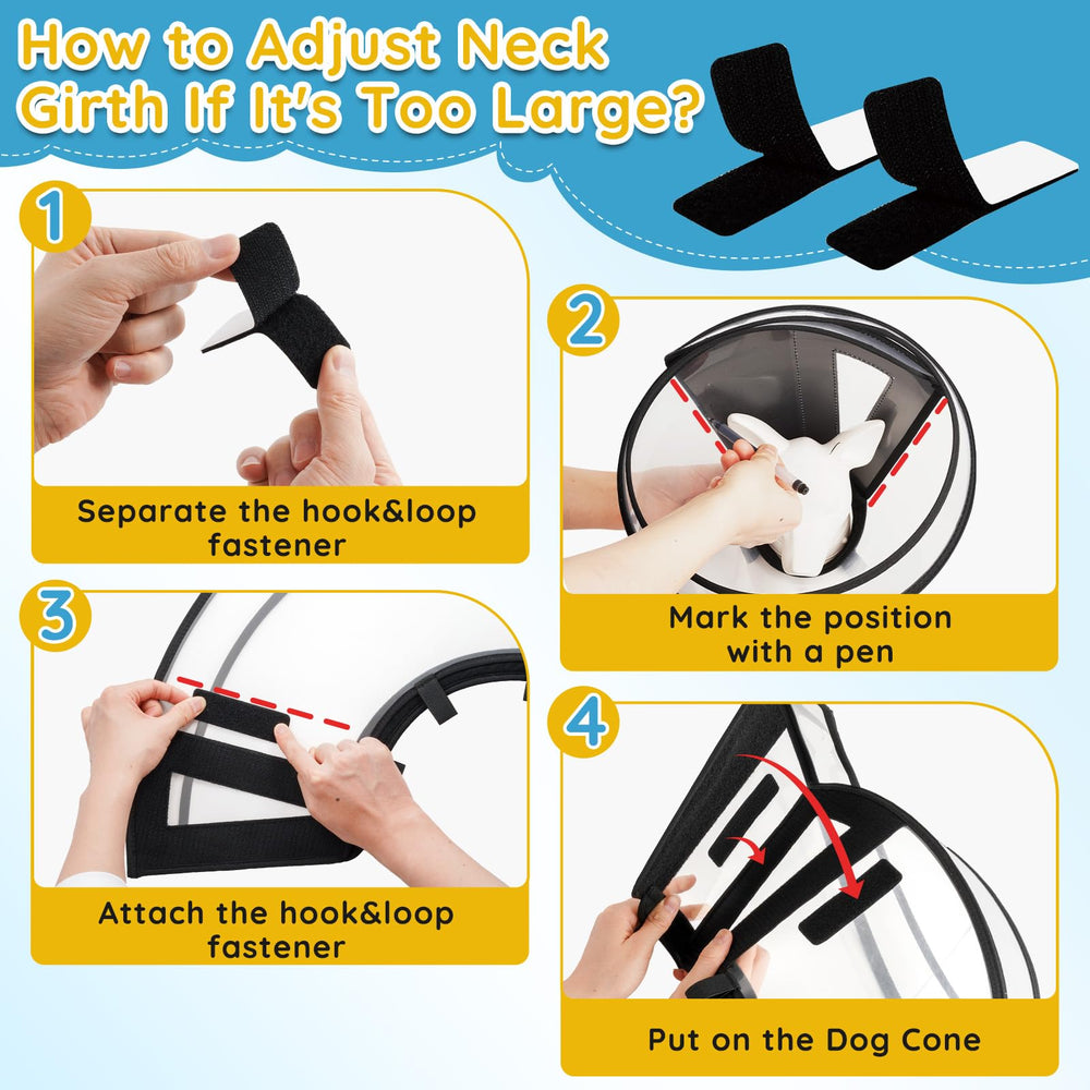 Didopet collar de recuperación para muchas razas grandes y medianas.