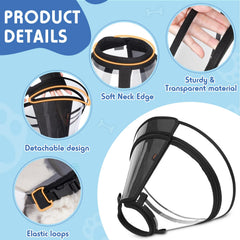 Didopet collar de recuperación, doble profundidad, permite comer y beber sin quitarse.