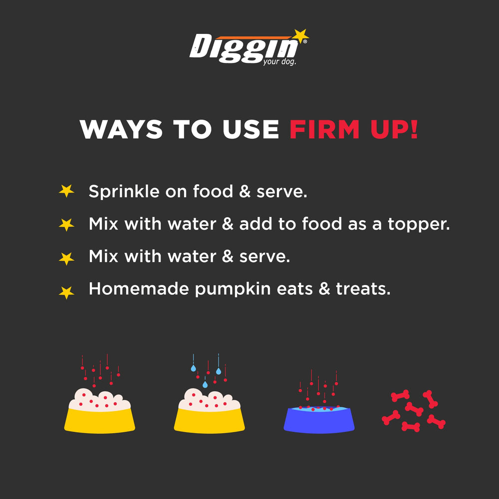 Diggin' Your Dog FiRM UP hecho en EE. UU. con ingredientes de calidad.