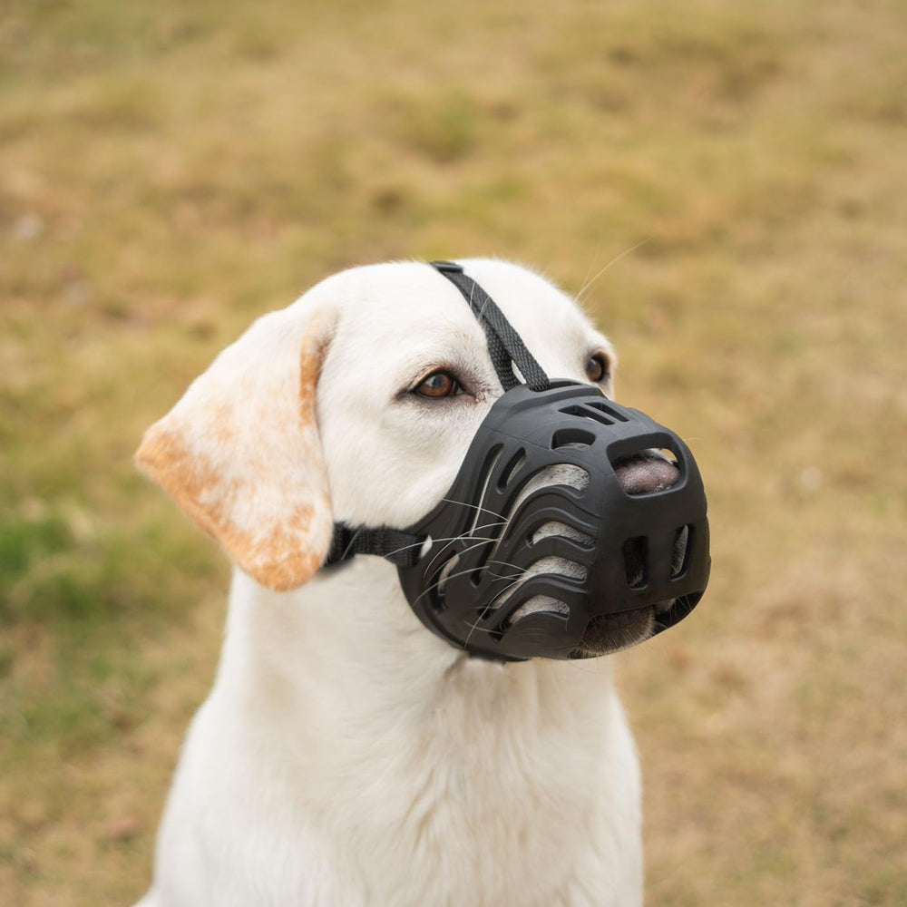 Bozal Diketone para perro grande en silicona, transpirable y cómodo para paseos diarios.