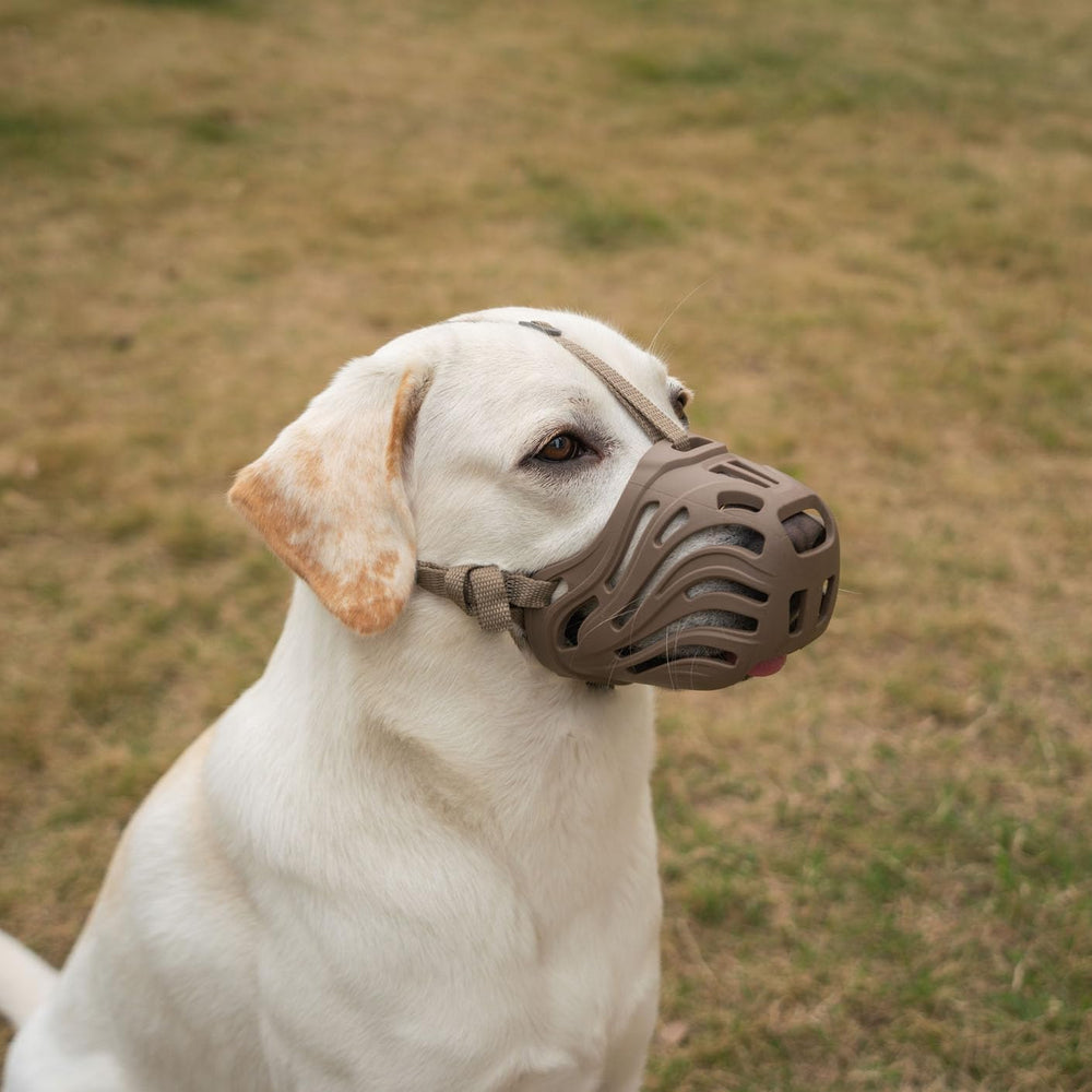 Bozal de silicona Diketone para perros grandes con ventilación natural.