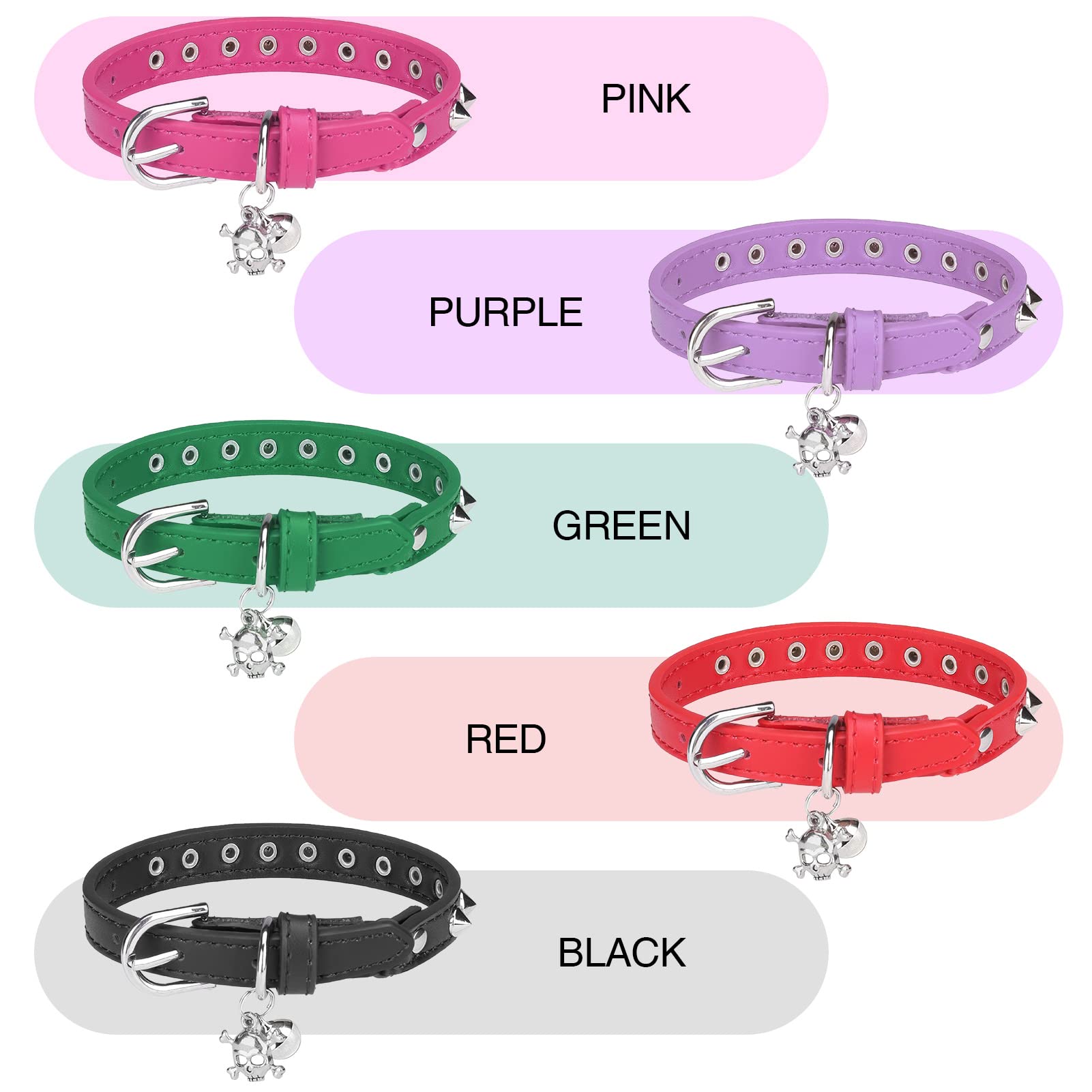 Collar DILLYBUD calavera removible, permite cambiar looks