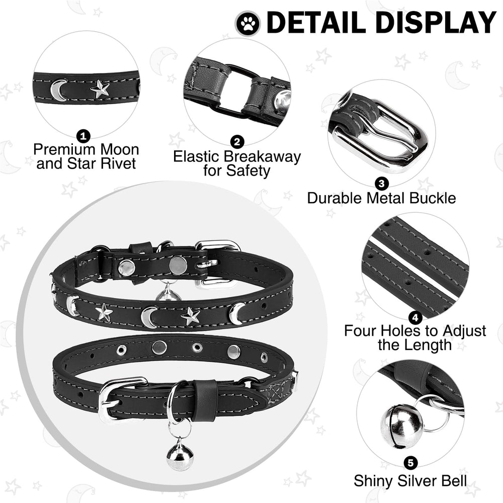 Collar DILLYBUD para gatos con aro en forma de D para etiquetas.
