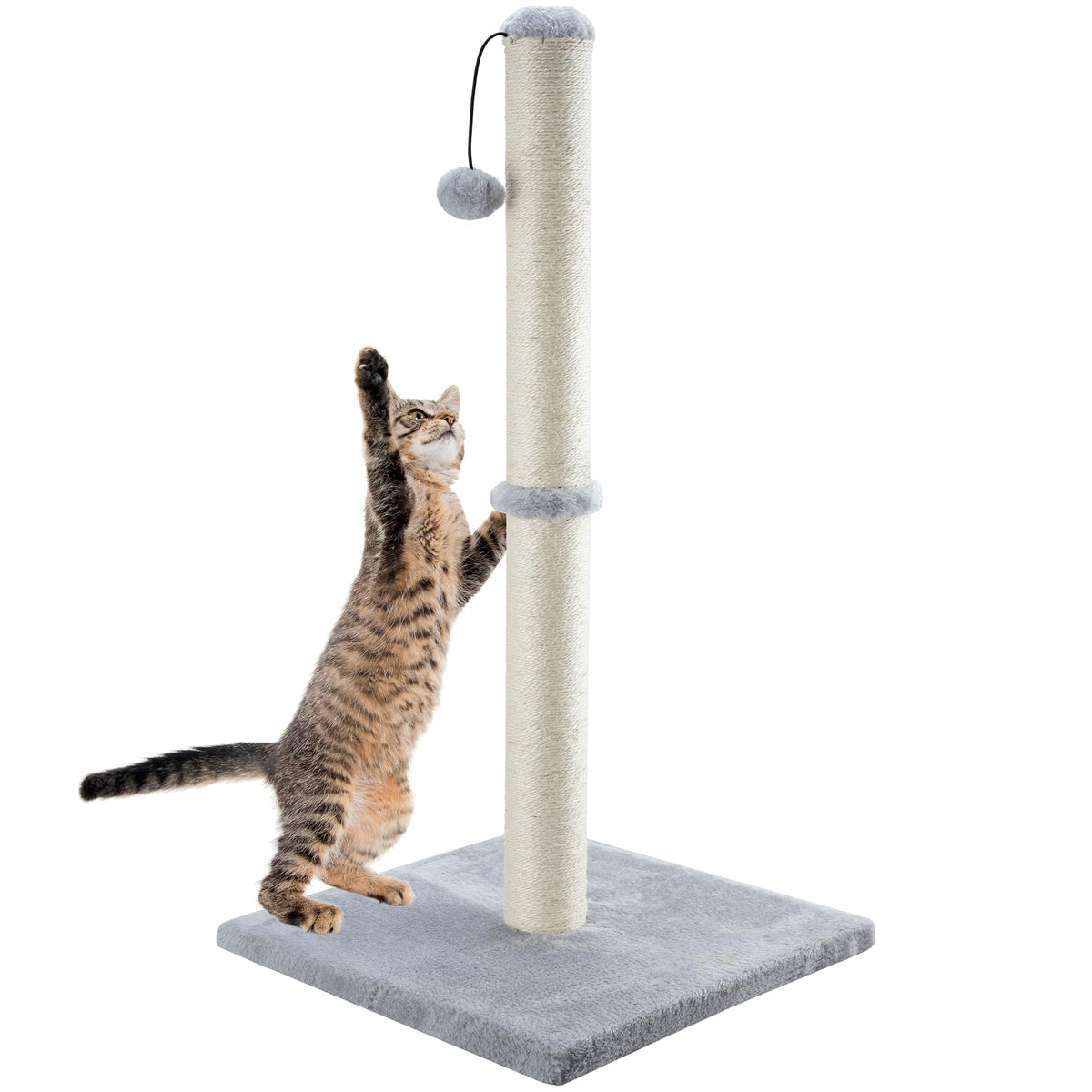 Dimaka poste rasca-gato 34 pulgadas, ideal para gatos grandes y gatitos.