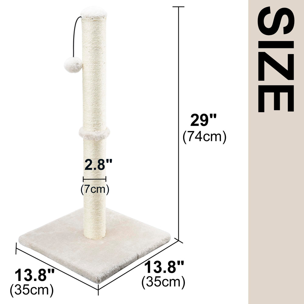 Dimaka rascador con cuerda de sisal para rascar con textura natural.