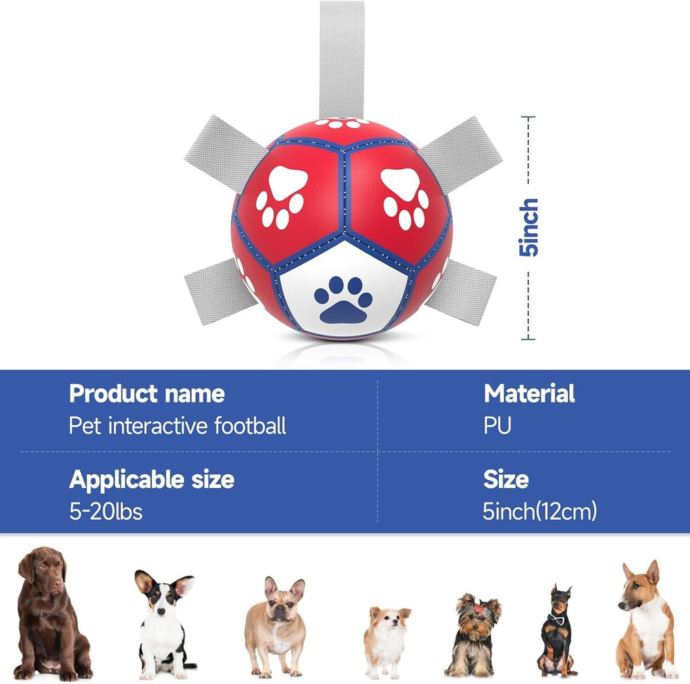 Diman diseño inspirado en la copa mundial, pelota con cuerda para mascota.