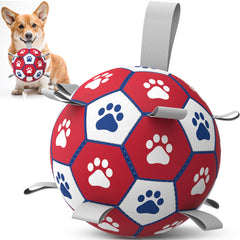 Diman Pelota para perros con correas, ideal para juego interior y exterior.