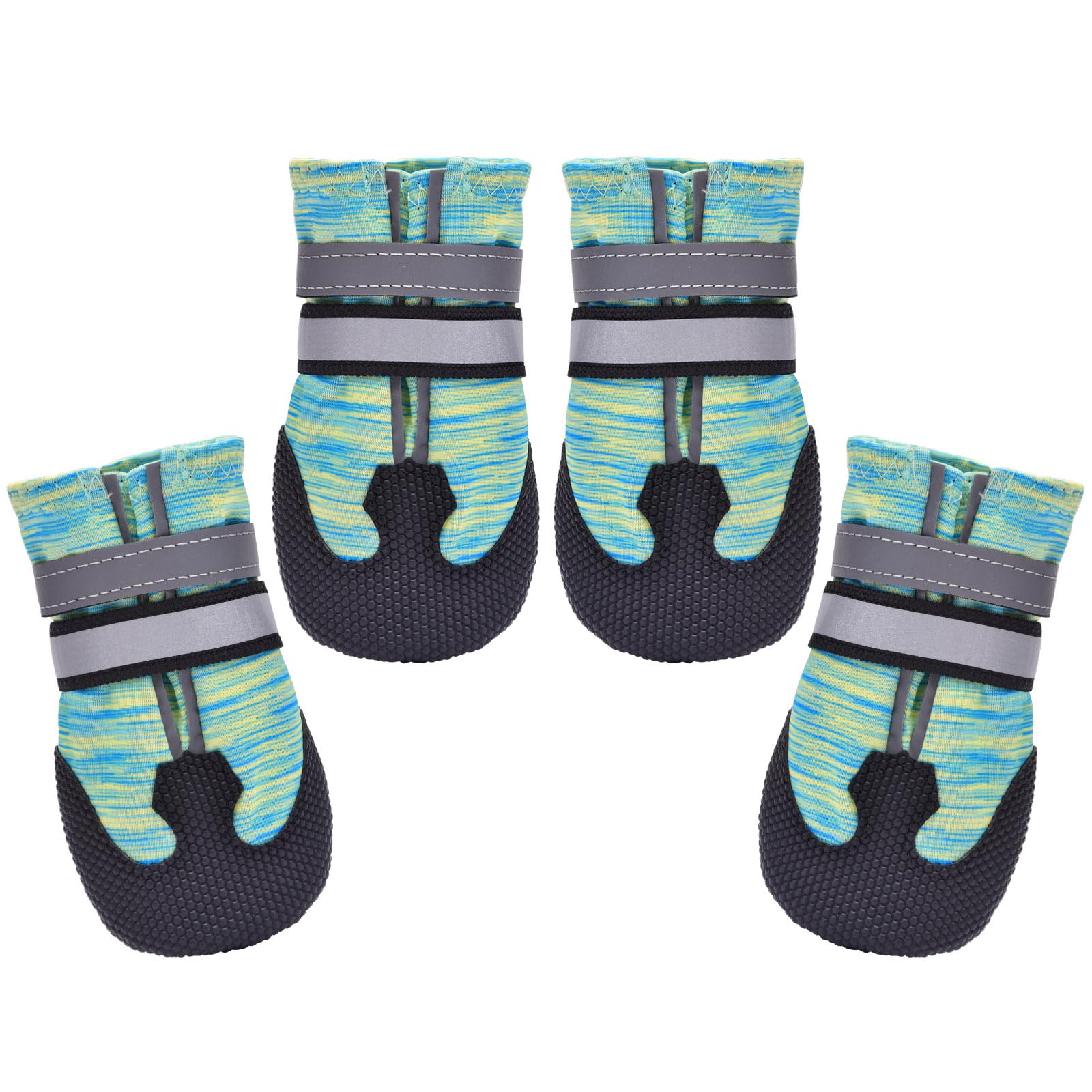 Dimicoo botas impermeables para perro mediano y grande, manteniendo patas secas.