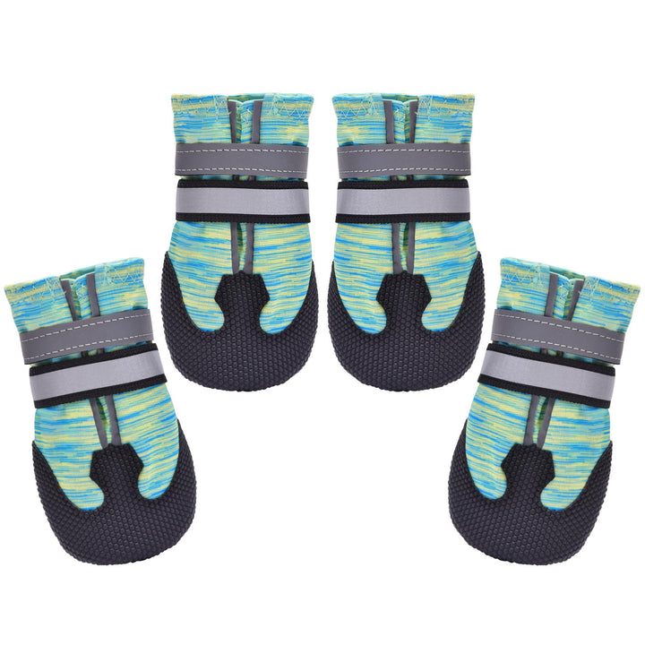 Dimicoo botas impermeables para perro mediano y grande, manteniendo patas secas.