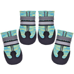 Dimicoo botas impermeables para perro mediano y grande, manteniendo patas secas.