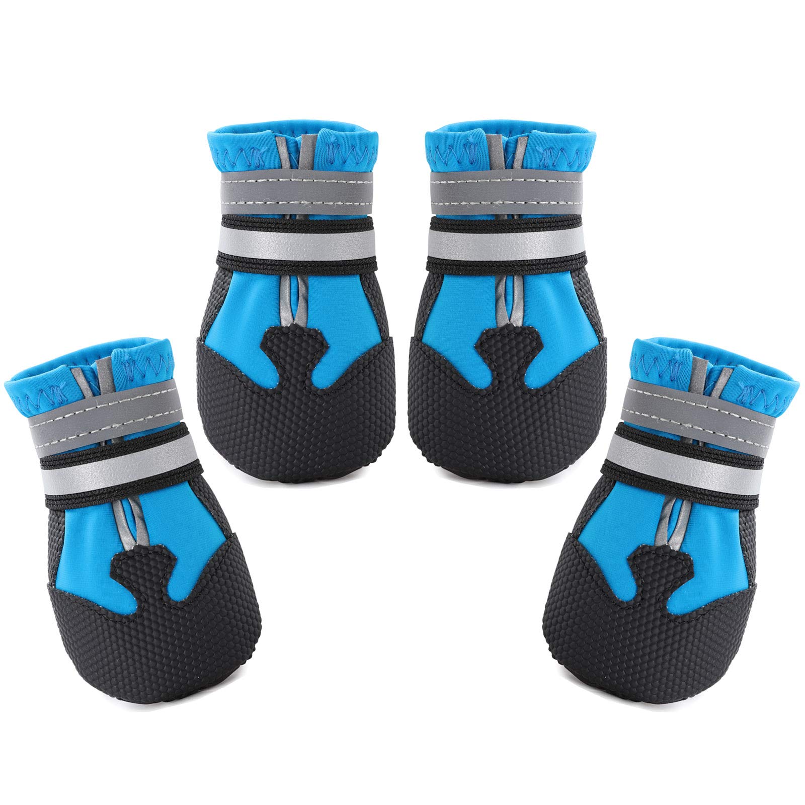 Dimicoo botas impermeables para perros, protección en lluvia