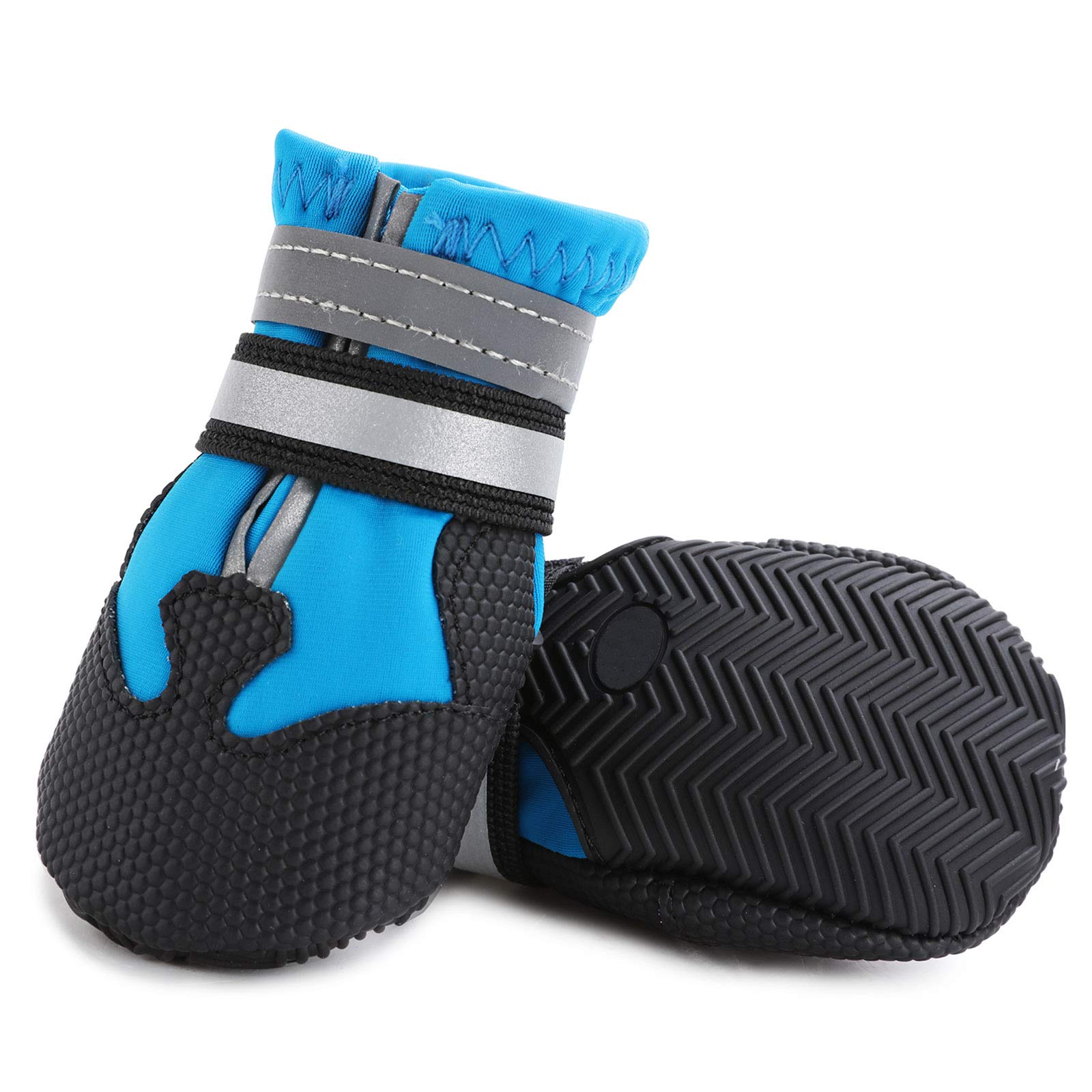 Dimicoo juego de 4 botas para perros medianos y grandes