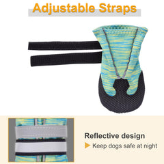 Dimicoo botas perros tiras-reflectantes: seguridad nocturna durante caminatas.