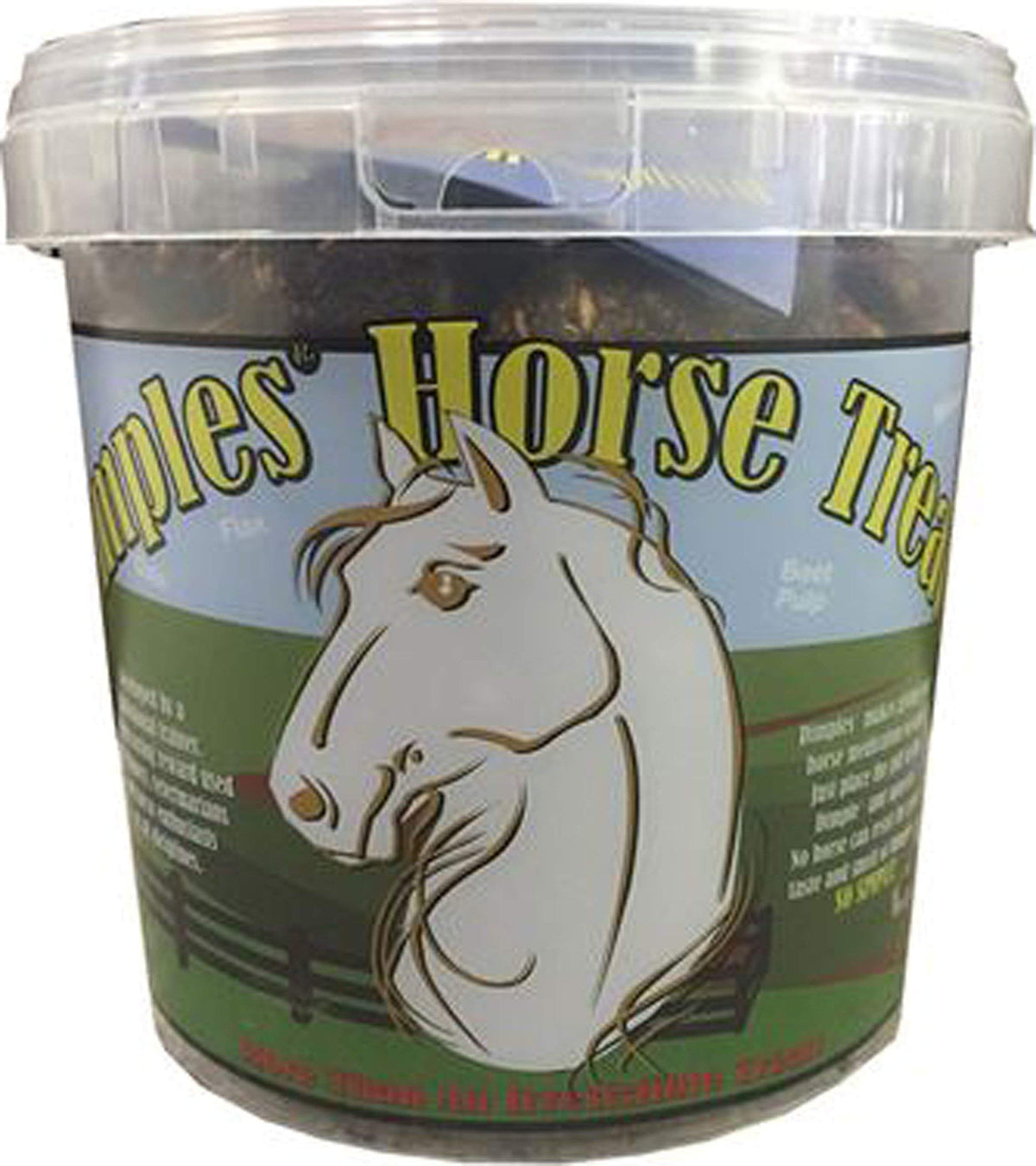 Dimples Horse Treats con Pill Dimples, tarro de 3 lb para caballos, facilita medicación.