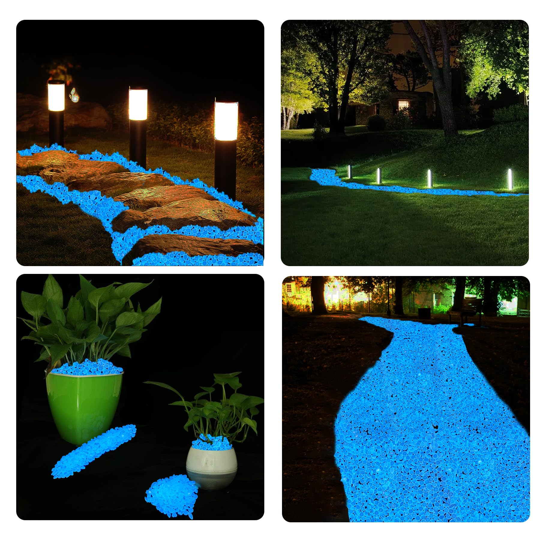 Piedras luminosas para jardín de Dinastía Kaiyuan para iluminación de caminos.