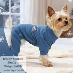 Pijama de cuerpo completo Dinkinty facilita vestir al perro