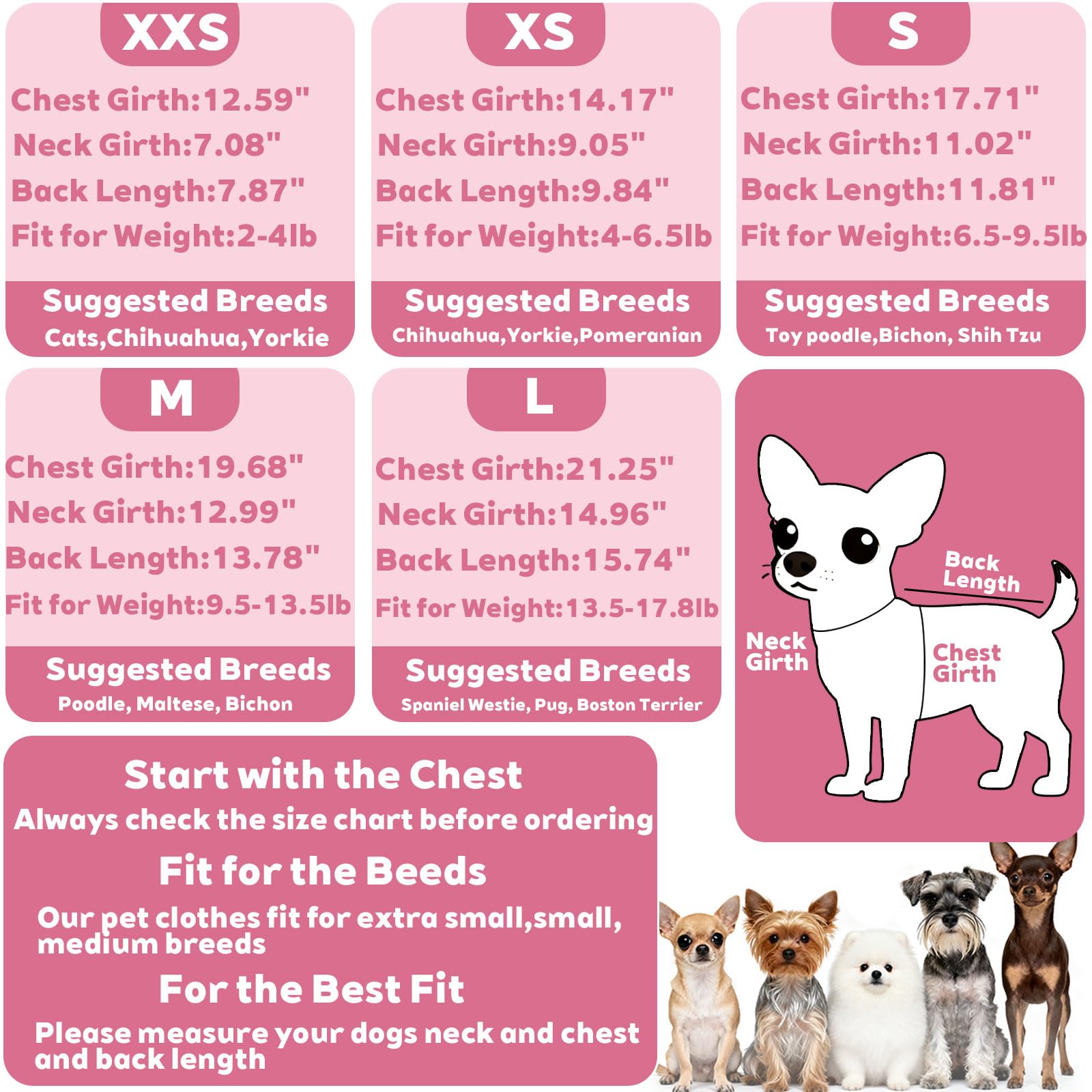 Dinkinty pijama perro rosa tela elástica, ajuste flexible y duradero.