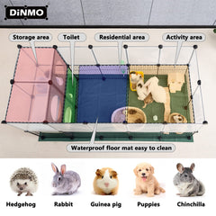 DINMO corrales con divisiones y puertas para crear zonas de descanso y juego