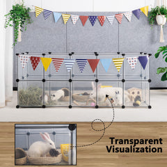 DINMO espacio grande 61.2 x 24.8 x 24.8 pulgadas para varias mascotas.