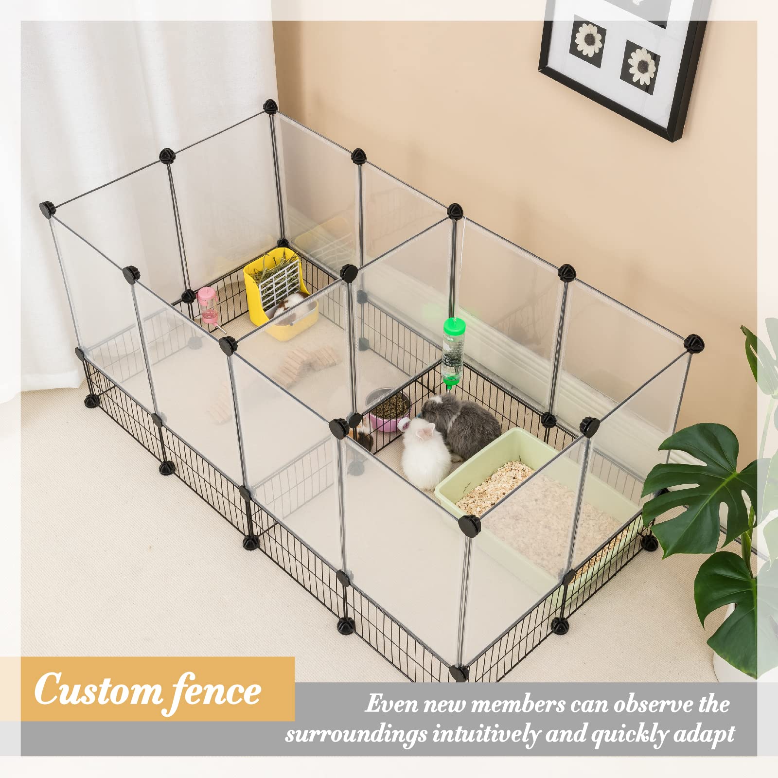 DINMO jaula-diy expandible permite crear configuraciones para espacios diferentes