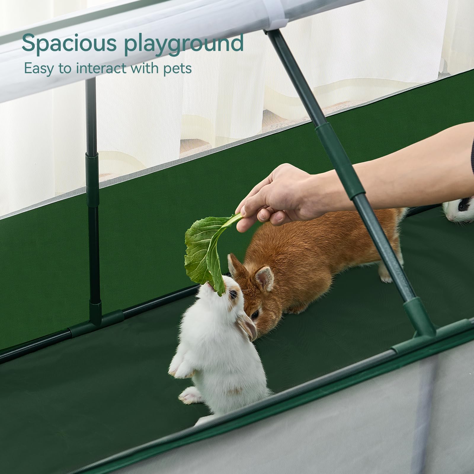 Dinmo Playpen portátil con fondo impermeable y altura segura para evitar escapes
