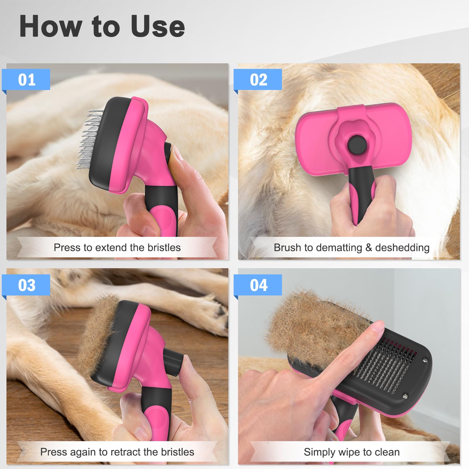 Dipoo uso diario para gatos de pelo corto.