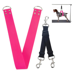 DISCPETSEC bandolera de aseo impermeable para perros en rosa, ideal para baños.