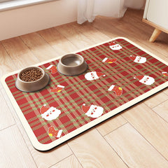 DK177 alfombra absorbente para comida de mascotas, mantiene seco el área de comer