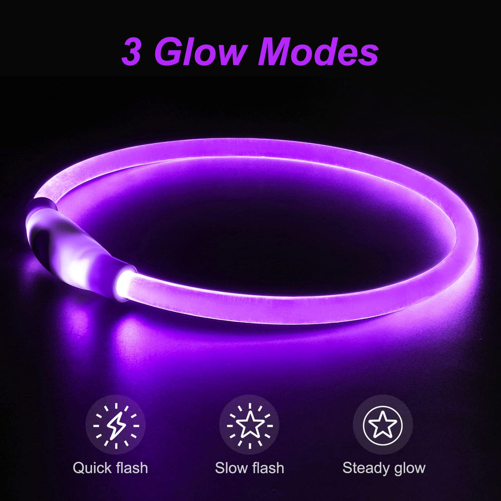 Collar Dlitk recargable para perros mejora visibilidad nocturna