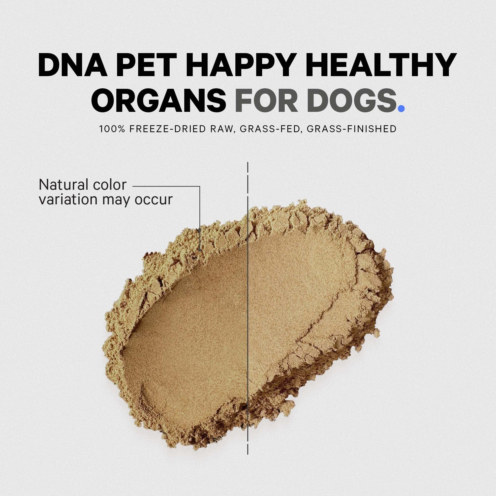 DNA PET timo bovino deshidratado para perros, apoyo nutricional.