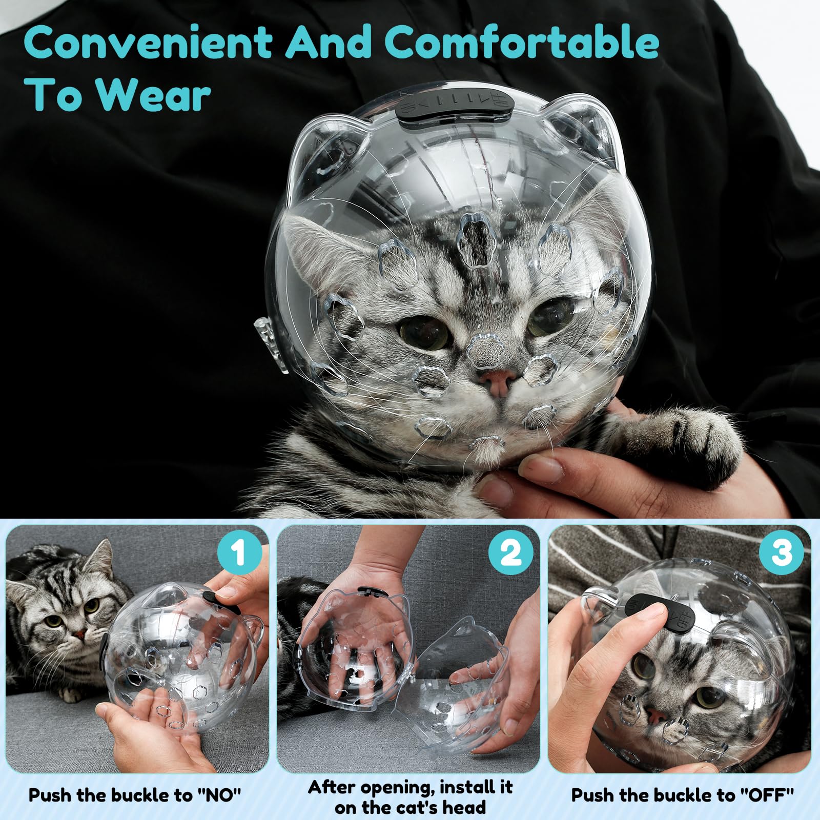 dnamyjme zapatillas-patas-silicona ajuste seguro y cómodo para gatos