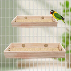 Percha de madera natural para aves Dnoifne, duradera y segura