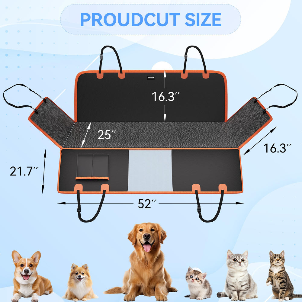 DNYKER cuero PU impermeable protege el coche y facilita la limpieza.
