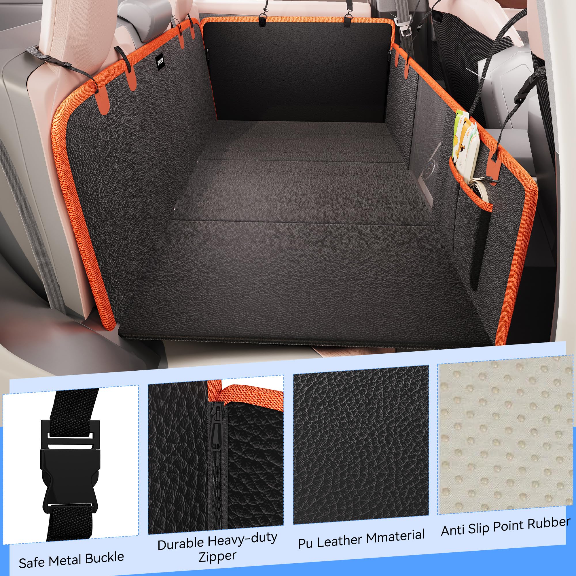 DNYKER diseño antideslizante mantiene la funda estable durante el viaje.