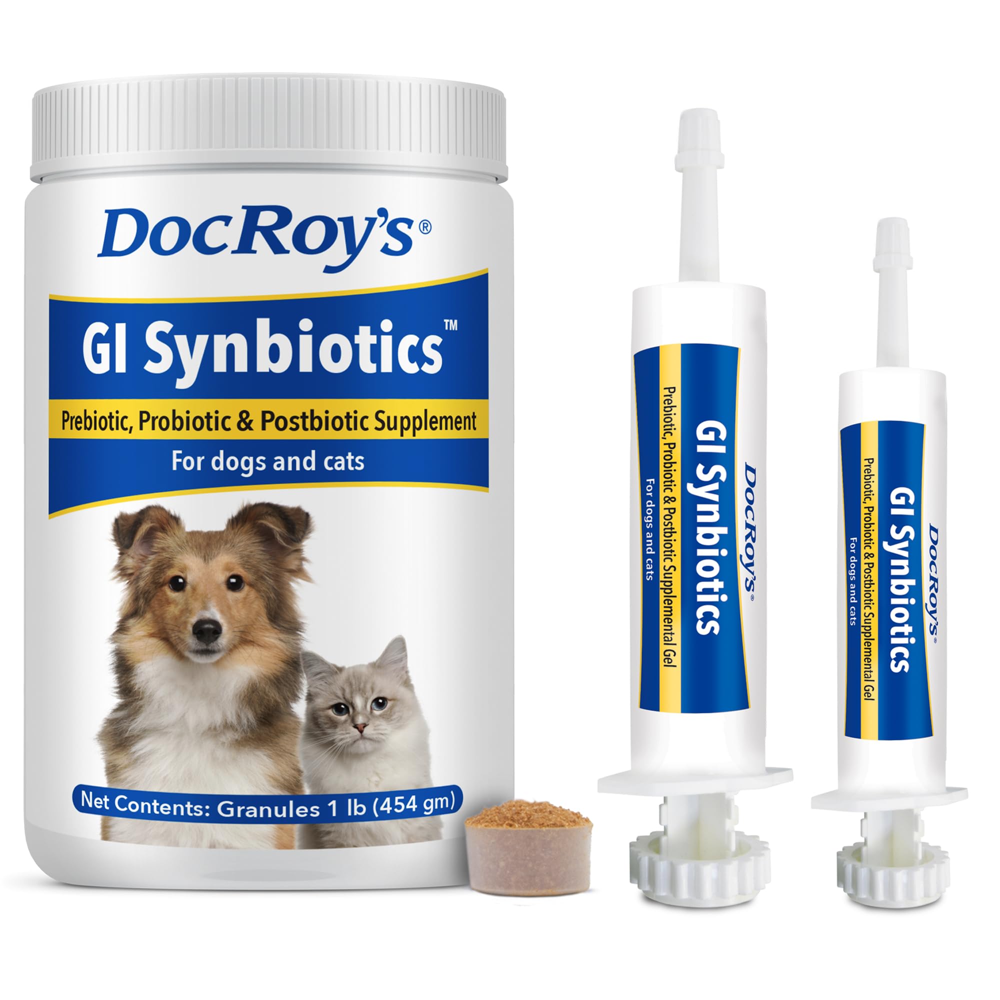 Doc Roy’s GI Synbiotics sabor pollo para paladares caninos y felinos