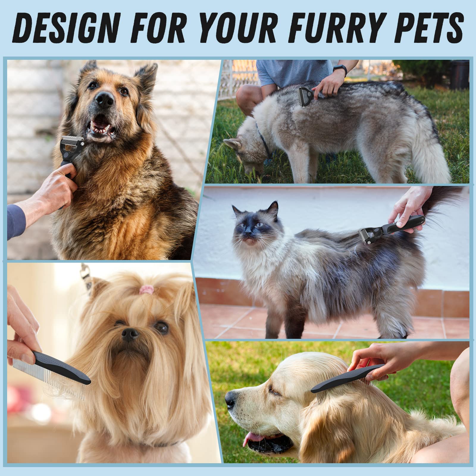 Docrok kit completo de peluquería para mascotas facilita el cuidado diario.