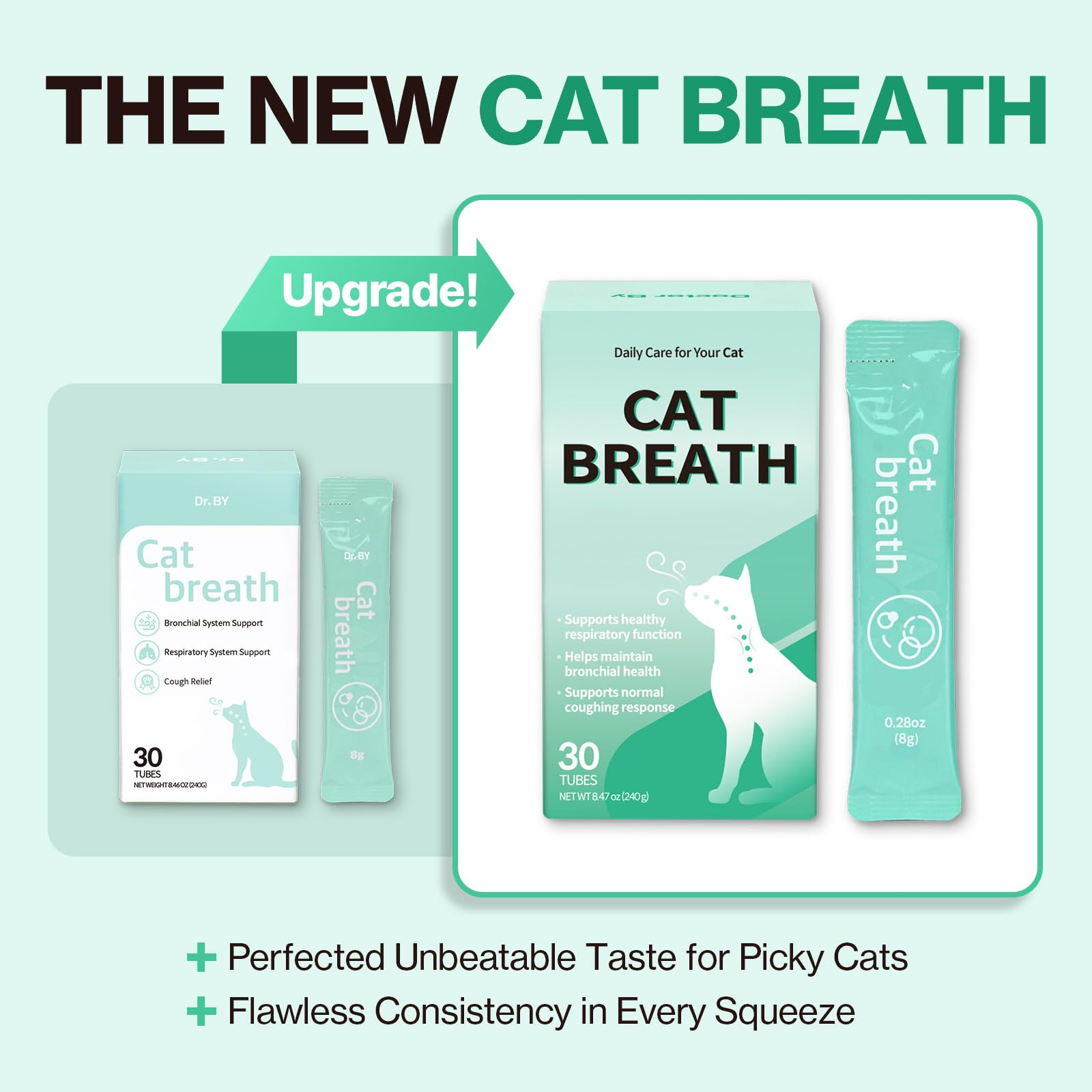 Doctor By Cat Breath fórmula masticable TF-343 para bienestar bronquial.