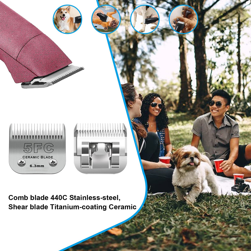 Hoja DODAER 5FC compatible con Andis, Oster A5 y Wahl KM-10.