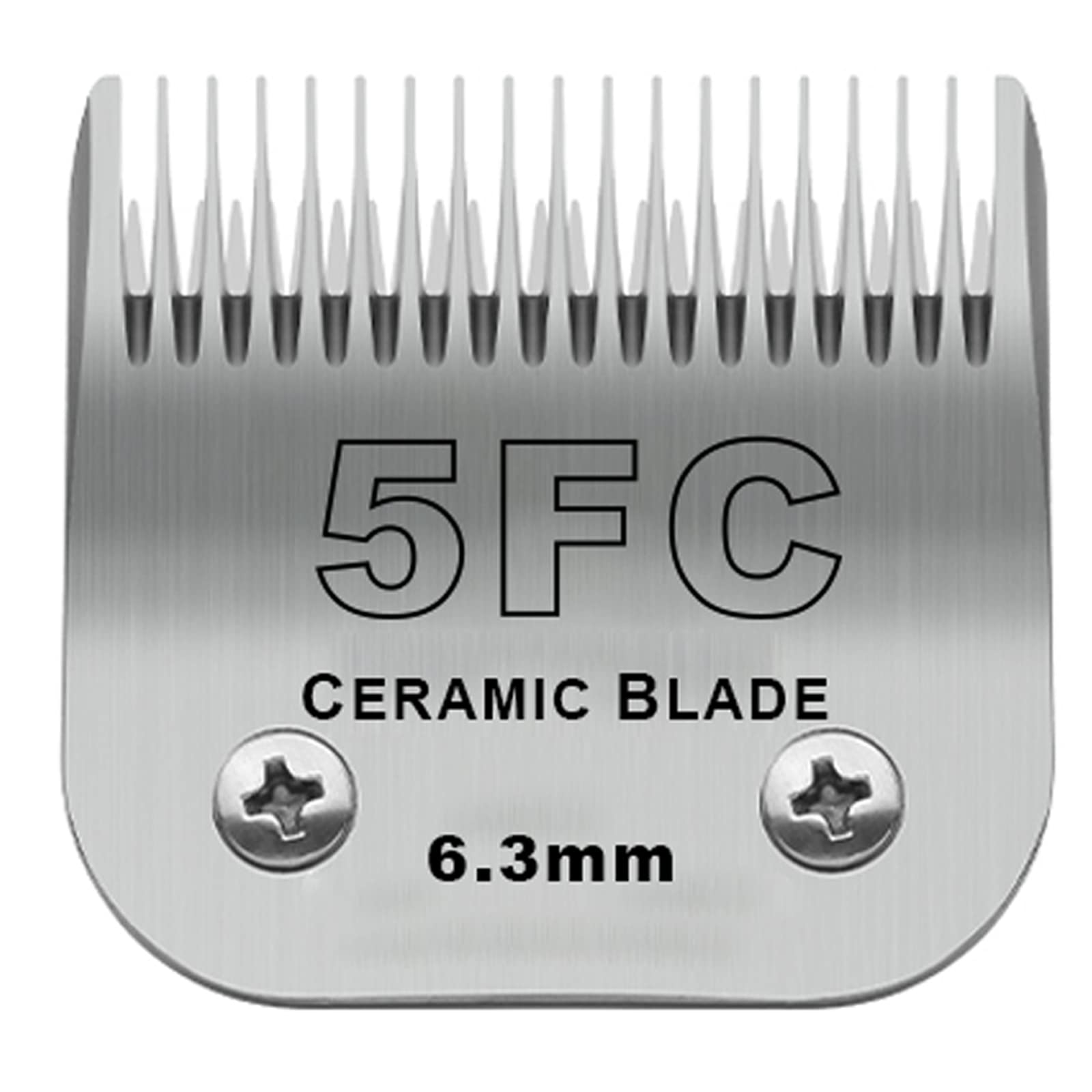 Cuchilla cerámica DODAER 5FC en detalle, corte de 6,3 mm para cuidado del pelaje