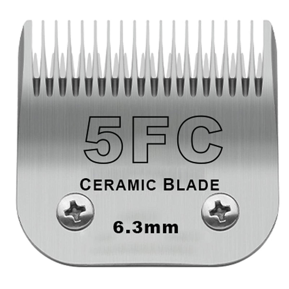 Cuchilla cerámica DODAER 5FC en detalle, corte de 6,3 mm para cuidado del pelaje