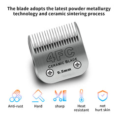 Hojas 4FC DODAER compatibles con Andis, Oster y Wahl para grooming suave