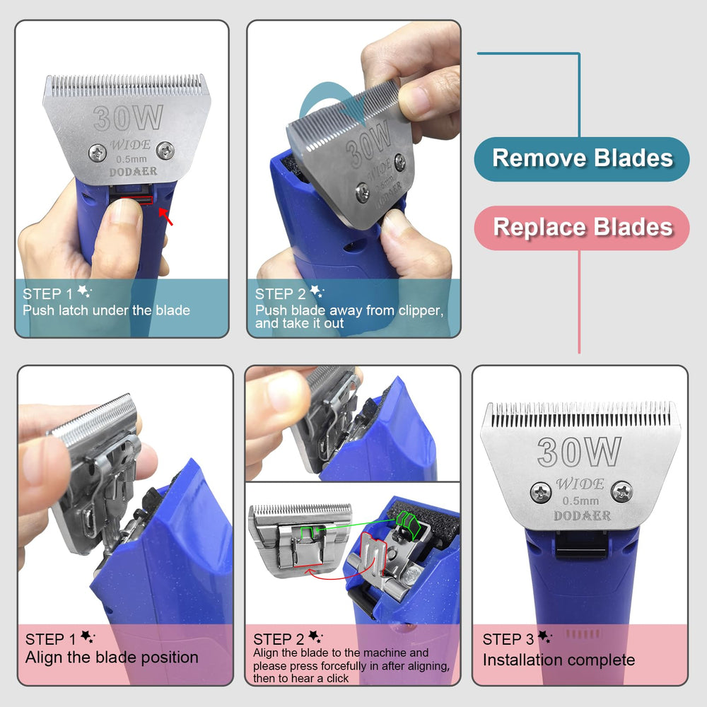 Sistema desmontable facilita cambio rápido de hojas DODAER.
