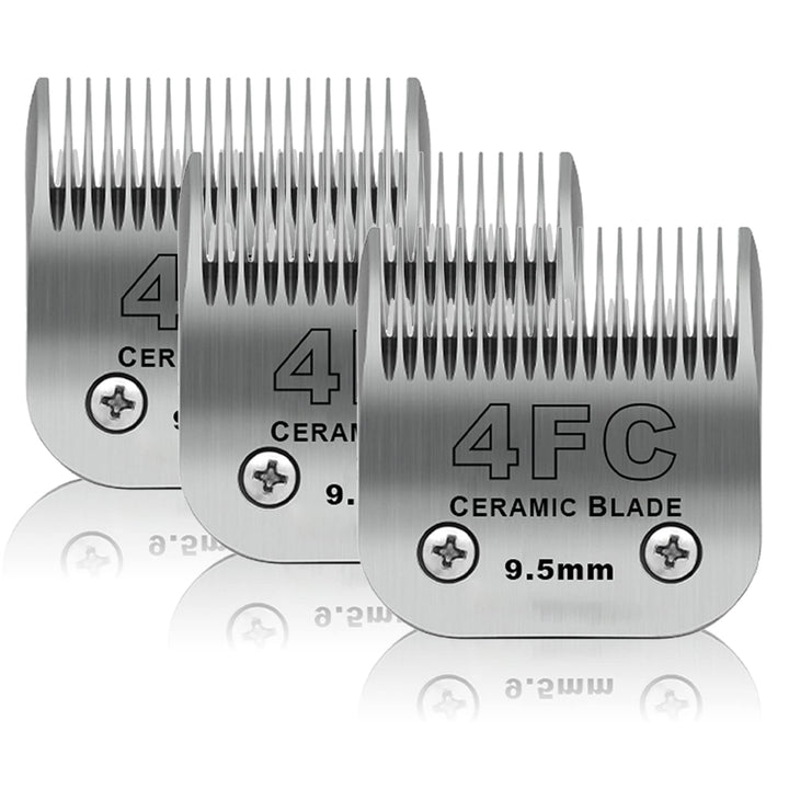 Hojas cerámicas 4FC DODAER tres pack, corte de 9,5 mm para mascotas