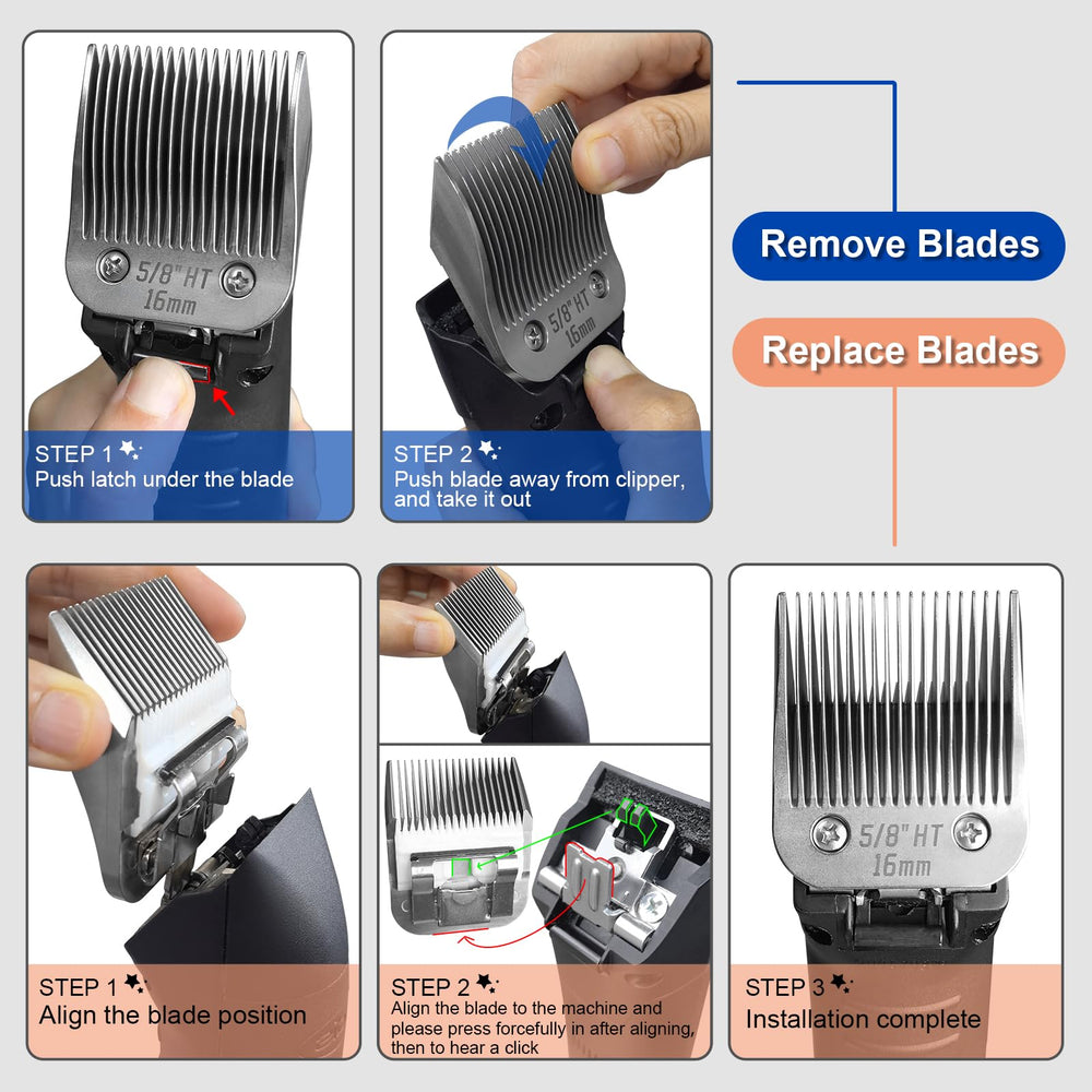 Cuchilla DODAER compatible con Andis A5, ideal para cortes rápidos.