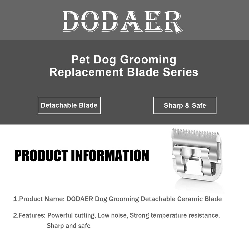 Cuchilla DODAER compatible con Oster A5, ajuste seguro durante la poda.