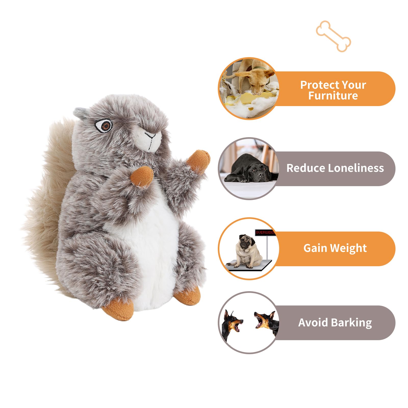Juguete mordedor DODODOLA, peluche suave para ejercicios y juego activo