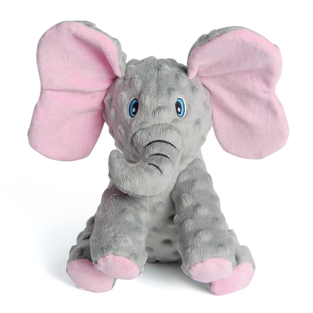 Juguete elefante sonoro de DODODOLA para perros, ideal para masticar y jugar.