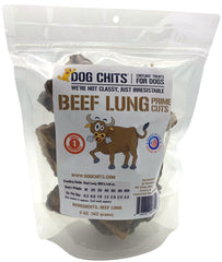 Dog Chits Pulmón de res, bocado 2x2, ideal para reforzar entrenamiento.