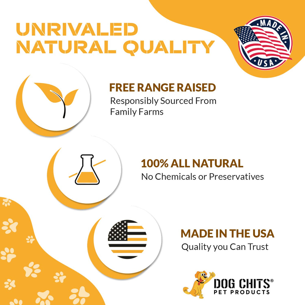 Dog Chits Pulmón de res, ingrediente único y natural para masticación lenta.